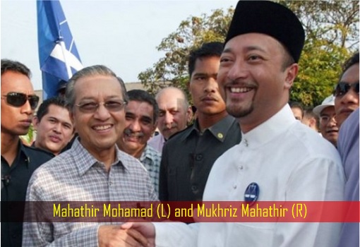 Mahathir Mohamad and Mukhriz Mahathir