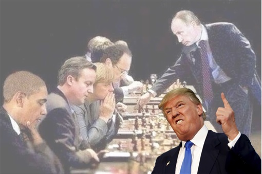 Russian Vladimir Putin - Play Chess With West Leaders