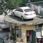 Security Guards In China - You Don't Pay, We Lift Your Car Onto Roof!!