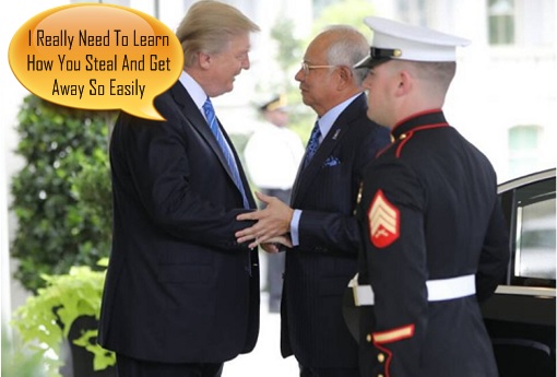Najib Razak Meets Donald Trump at White House - Learn How To Steal