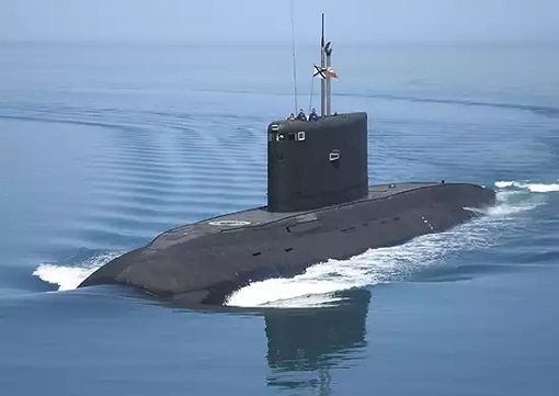 Russian Project Project 636 - Varshavyanka-class diesel-electric submarines - Floating