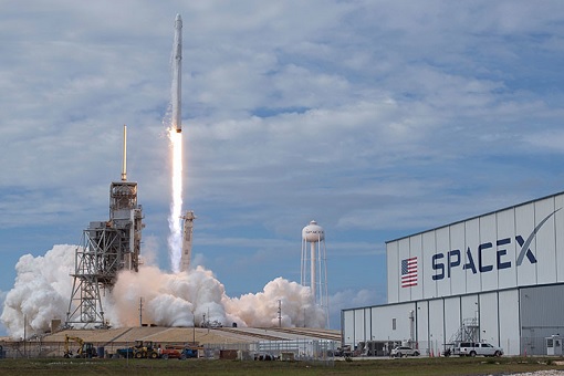 SpaceX Launching Rocket