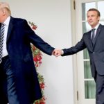 The Hidden Message - Exaggerated Body Touching, Trump Even Wipes Dandruff Off Macron's Shoulder