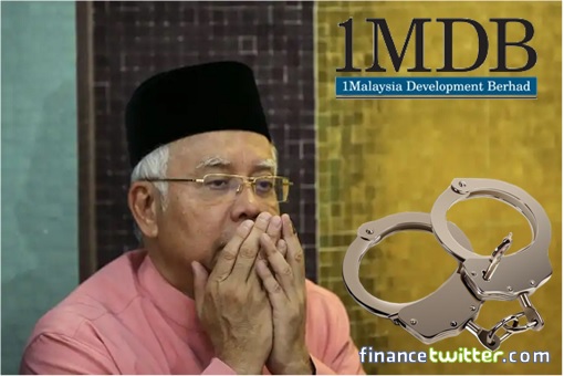 Najib Razak Praying - 1MDB - Handcuffs