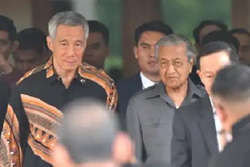 Singapore Lee Hsien Loong Visits Malaysia Mahathir Mohamad