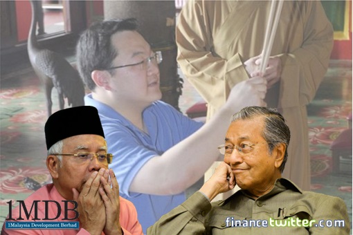 1MDB Scandal - Najib Razak and Jho Low Praying - Mahathir Smiling