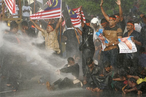 Malaysia Ethnic-Indian Hindraf Uprising - Demonstration