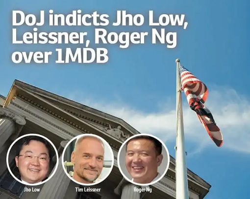 US DOJ Indicts Jho Low, Tim Leissner, Roger Ng