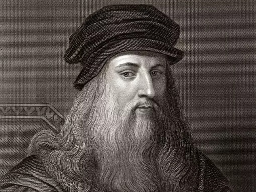 Leonardo da Vinci - Black White Painting