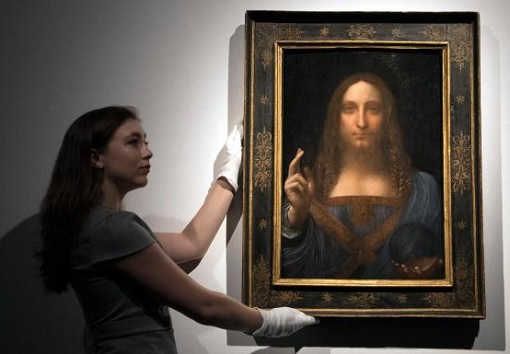 Leonardo da Vinci painting - Salvator Mundi - Auction