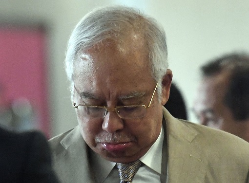Najib Razak - SRC Trial - Facing Defeat with Worry Expression