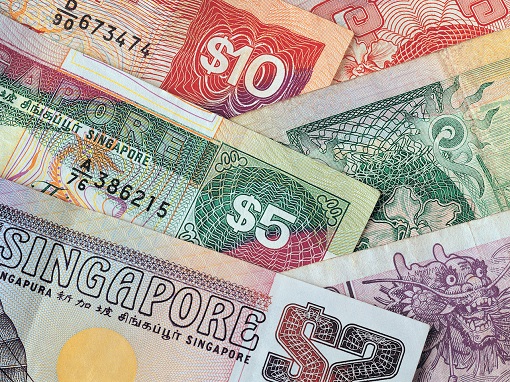 The Singapore economy is a currency symbol