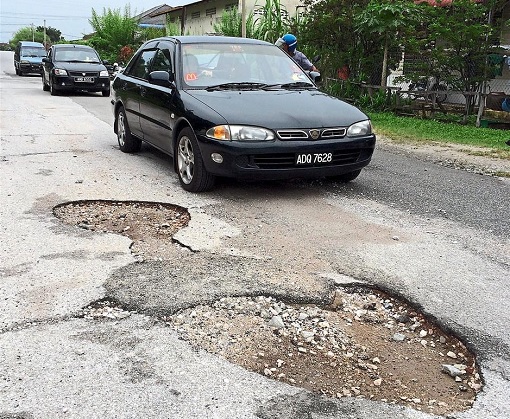 Perak State - Poorly Maintained Road
