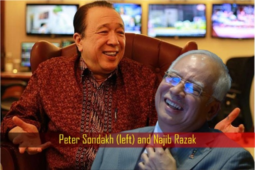 Peter Sondakh and Najib Razak