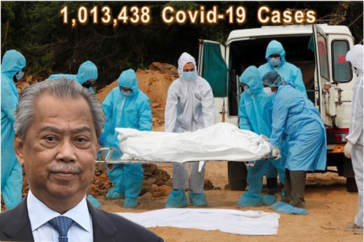 Muhyiddin Yassin - 1 Million Covid-19 Cases - Deaths At Cemetery