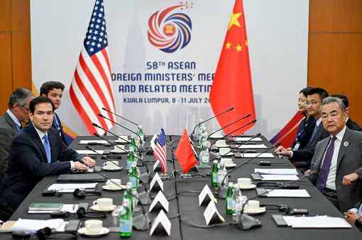 ASEAN Foreign Ministers Meeting - Marco Rubio and Wang Yi