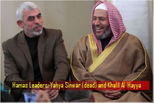 Hamas Leaders - Yahya Sinwar and Khalil Al-Hayya