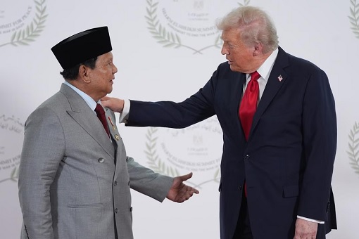 International Peace Summit Egypt - Indonesia President Prabowo Subianto and US President Donald Trump 2