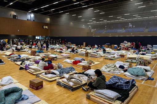 Hong Kong Wang Fuk Court Fire - Temporary Shelter for Residents