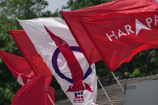 Flags - DAP Rocket and Pakatan Harapan