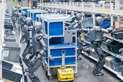 Humanoid Robots Replacing Factory Workers or Warehouse Labourers