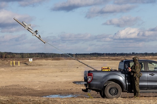 Drone - Ukraine-Tested Merops System Launched From Pickup Truck