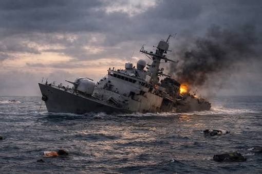 Iran Frigate IRIS Dena Sunk by US Submarine