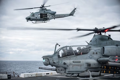 Iran War - Land Invasion - U.S. Marines AH-1Z Viper Attack Helicopter