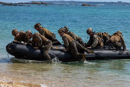 Iran War - Land Invasion - U.S. Marines Small Boat