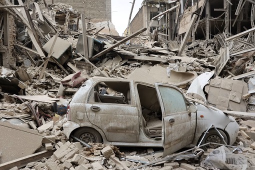 Israel Strikes Iran - Rubble Site