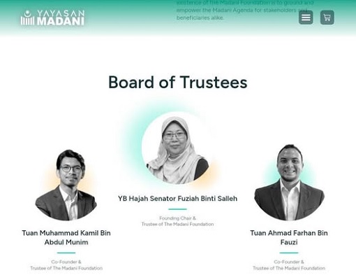 Yayasan Madani - Madani Mart - Board of Trustees