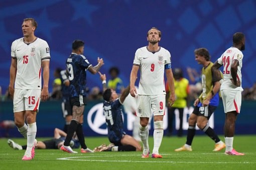 FIFA World Cup 2026 - England Harry Kane and Dan Burn React After Losing to Argentina