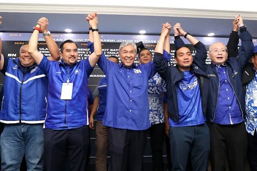 Johor Election 2026 - Barisan Nasional Leaders Celebrate